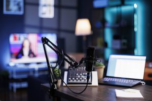 studio a domicile avec micro et equipement sonore